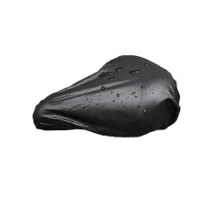 (As show, One size) 6PCS Waterproof Bike Saddle Cover Seat Rain Protective Cover Bike Supplies - Size L(Black)