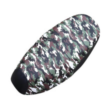 (As show, One size) PU Leather Waterproof Cycling Scooter Seat Pad Comfortable Motorcycle Saddle Cover Seat Cushion Protector- Size XL (Camouflage Green)