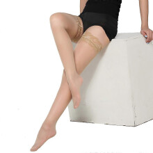 (Flesh Color, One size) Sexy stockings ultra-thin sexy leg slimming lace stockings