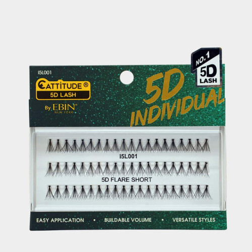EBIN Cattitude 5D Individual Lash- Flare Short (I5L001)