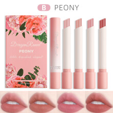 (Full Size, D-B-colors) 4 Colors Makeup Lipstick Creative Cigarette Lipstick Set Cosmetics Lipstick Set Lip Tint Lip Gloss Waterproof Matte Long