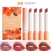 (Full Size, D-C-4colors) 4 Colors Makeup Lipstick Creative Cigarette Lipstick Set Cosmetics Lipstick Set Lip Tint Lip Gloss Waterproof Matte Long