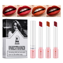(Full Size, A-4 colors) 4 Colors Makeup Lipstick Creative Cigarette Lipstick Set Cosmetics Lipstick Set Lip Tint Lip Gloss Waterproof Matte Long