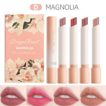 (Full Size, D-D-4colors) 4 Colors Makeup Lipstick Creative Cigarette Lipstick Set Cosmetics Lipstick Set Lip Tint Lip Gloss Waterproof Matte Long
