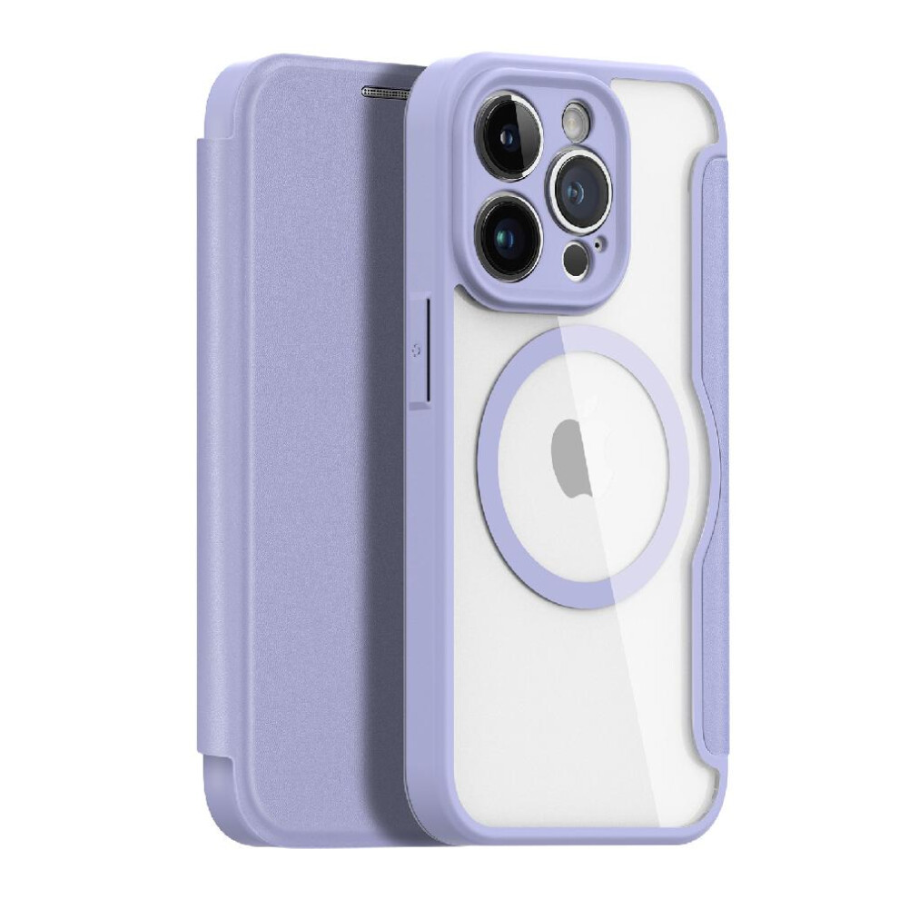 (Purple) Dux Ducis Case For Iphone 14 Pro Shockproof Full Protective Flip Folio Wallet Case Case Wallet Compatible With Magsafe With Rfid Blocking Car Purple 764549491728