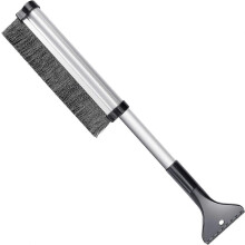 (As show, One size) LINJOU Extendable 24 Inch Snow Brush and Ice Scraper for Cars Trucks Vans and SUV