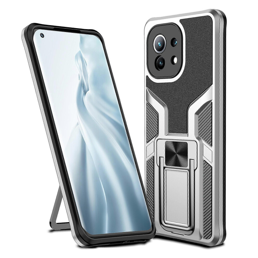 (As Show, One Size) Phone Case For Xiaomi Mi 11 Full Body Shock Absorber Case - Silver Not,Specified 6953460345812