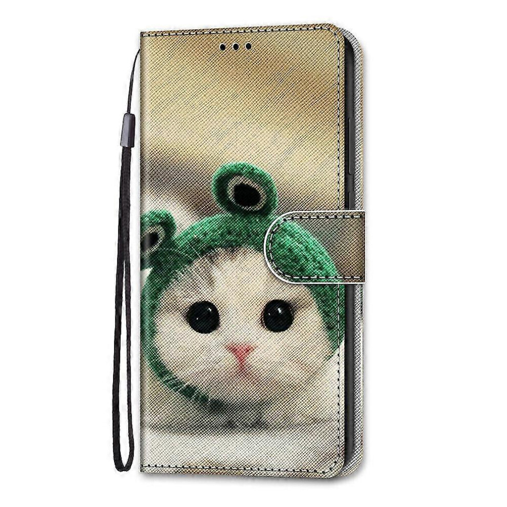 (As Show, One Size) Phone Case For Samsung Galaxy A52 4G/5G Painted Flip Magnetic Closed Frog Cat Phone Case For Not,Specified 6953460345737