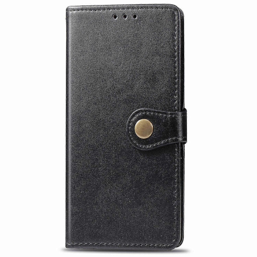(As Show, One Size) Phone Case For Samsung Galaxy A71 4G Etui Retro Flip Wallet Magnetic Bumper Flip - Black Not,Specified 6953460345799