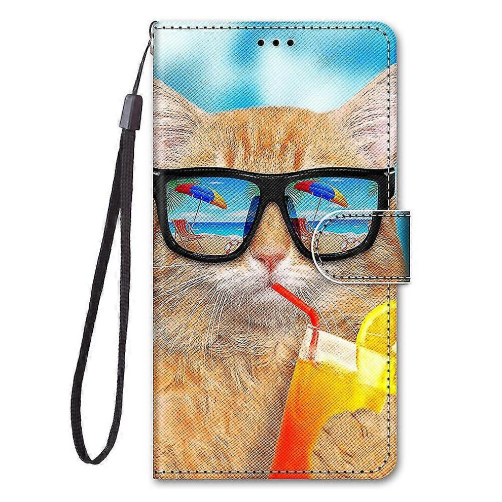 (As Show, One Size) Phone Case For Realme 9I Painted Flip Magnetic Coque Etui Sealing Box - Kitten Not,Specified 6953460341456