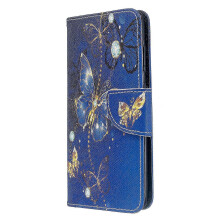 (As show, One size) Phone case cover for Samsung Galaxy S20 phone case pattern purple butterfly