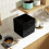Homcom HOMCOM 46L Counter Top Fridge Mini Fridge with Lock Chiller Box Black 8