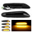 (Black) 2pcs Led Dynamic Side Marker Turn Signal Light Super Bright Sequential Blinker Light For Bmw E90 E91 E92 E93 E60 E87 E82 E81 E84 3