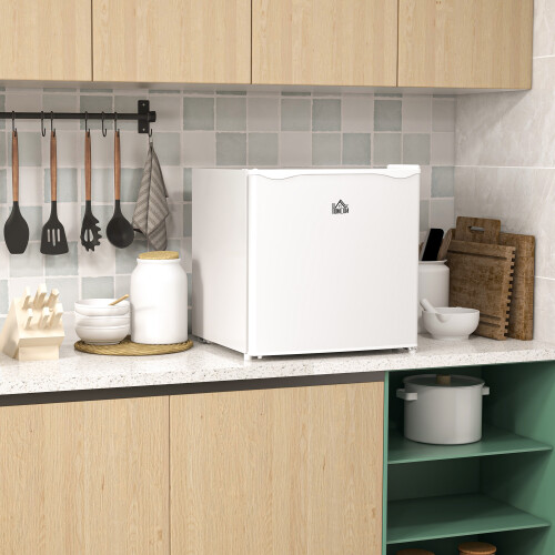 Homcom HOMCOM 35L Tabletop Freezer with Adjustable Temperature Wire Shelf White