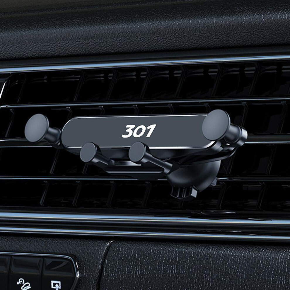 (For 301) Gravity Car Phone Holder For Peugeot 208 207 308 206 307 407 2008 3008 5008 Rcz 508 301 408 406 607 4008 108 Rifter Accessories
