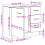 VidaXL vidaXL Sink Cabinet Concrete Grey Engineered Wood Home Cupboard Storage Rack 8