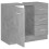 VidaXL vidaXL Sink Cabinet Concrete Grey Engineered Wood Home Cupboard Storage Rack 7