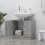 VidaXL vidaXL Sink Cabinet Concrete Grey Engineered Wood Home Cupboard Storage Rack 3