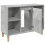 VidaXL vidaXL Bathroom Cabinet Cupboard Vanity Unit Concrete Grey Engineered Wood 7