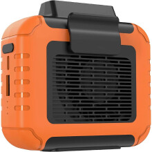 (As show, One size) LINJOU 3-in-1 Portable Waist Clip Fan, 6000mAh Personal Rechargeable Neck Fan , for Working Hiking Fishing