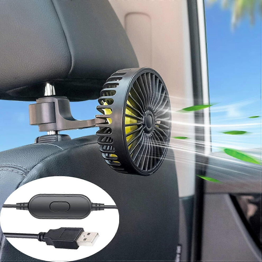 (As Show, One Size) Linjou Electric Car Cooling Fan, For Car Vehicle Truck Van Suv Rv Boat Bus 5093442603804