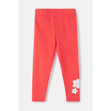 (2-3 Yrs, Coral Flower) Mollie Leggings Soft Cotton Stretch