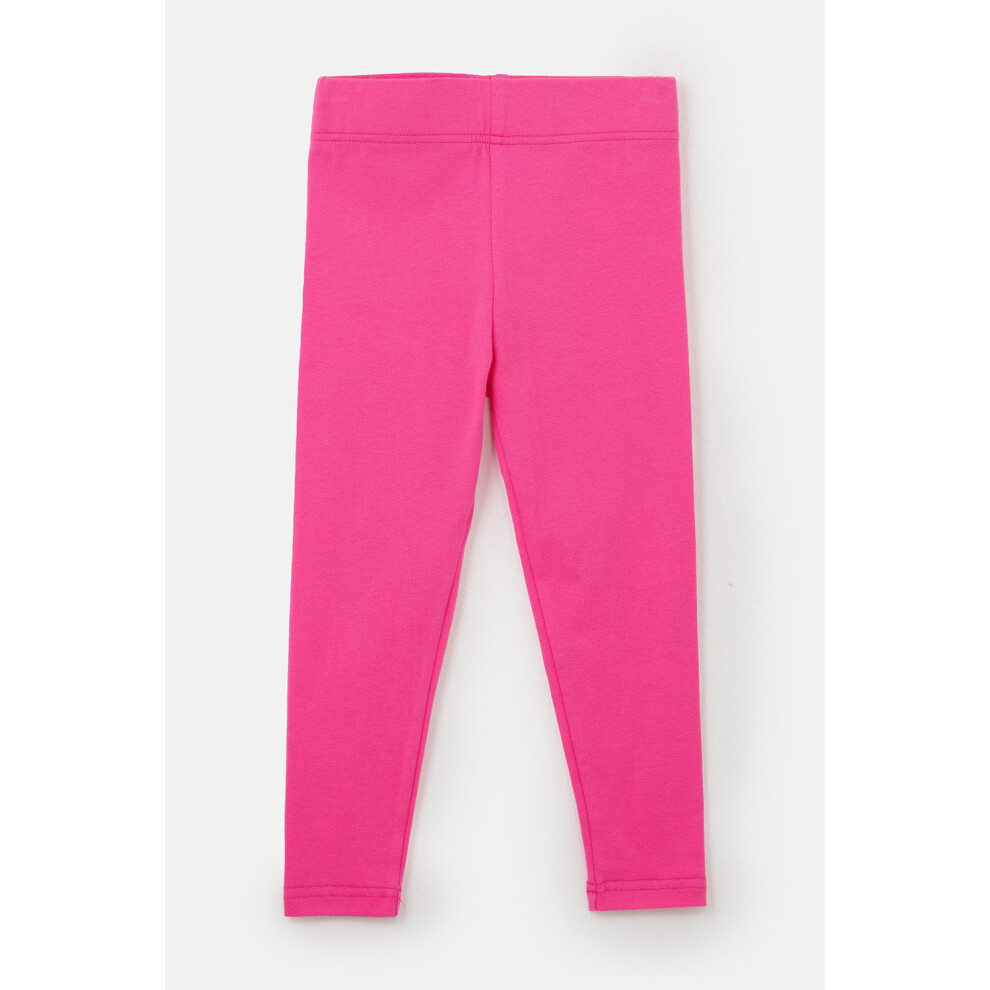 Lighthouse (3-4 Yrs, Deep Pink) Mollie Leggings Soft Cotton Stretch
