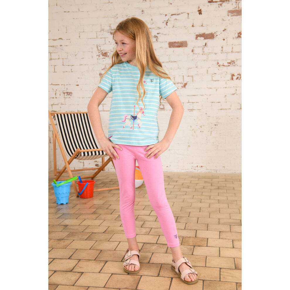 Lighthouse (5-6 Yrs, Soft Pink) Mollie Leggings Soft Cotton Stretch