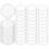 (As show, One size) 44pcs Plastic Book Binding Discs Leaf Binder Binder Rings for DIY Notepads Planners 1
