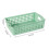 (As show, One size) 6pcs  Plastic Storage Basket Organizer Bin Desktop Storage Basket Tray with Handle Fruit Basket 1