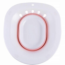 (As show, One size) 1Pc Folding Woman Bidet Portable Female Private Part Pregnant Women Wash the Butt Basin Wash Potty Adult Maternal Toilet (Pink)