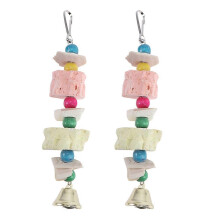 (As show, One size) 2 Pcs Rabbit Toys Bird Parrot Tearing Toys Cuttlebone Parrot Toy Mineral Chew Toy Bird Chew Toy Bird Mineral Block