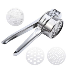 (As show, One size) Orange Peeler Tool Garlic Press Citrus Juicer Potato Strainer Hand Potato Masher
