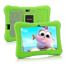 (Green)Pritom K7 Children's Tablet 7 Inch With Protective Cover