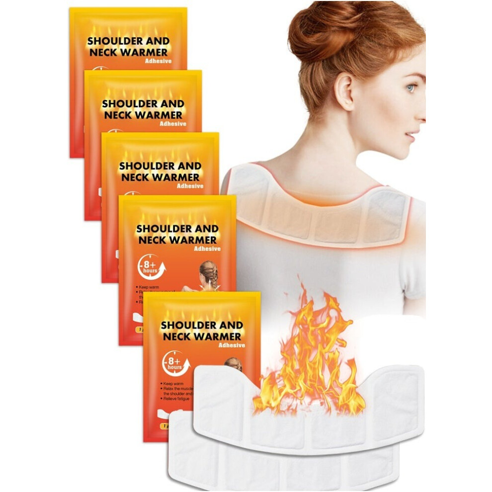 Shoulder & Neck Warmer Patch | Disposable Hot Therapy Packs | Up to 8 Hours of Heat Long Lasting & Discomfort Relief for Winter | 5 Piece-image-OPC-PG7HNHB-NEW