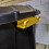 Strata 110L Heavy Duty Lockable Stackable Storage Chest Trunk on Wheels with Clips in Black 5