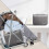 Portable Waterproof Travel Toiletry Bag (Gray) 4