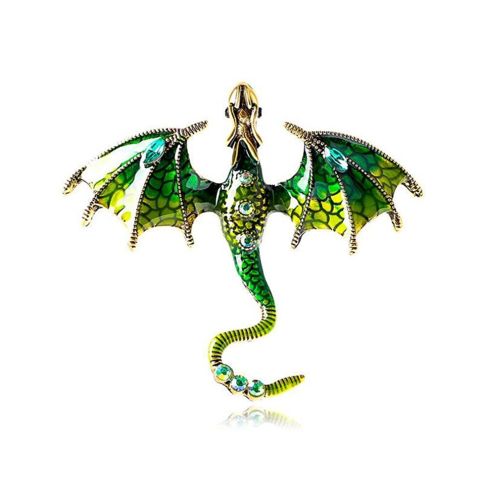 (green) Dragon Brooches For Women Men Brooch Pins
