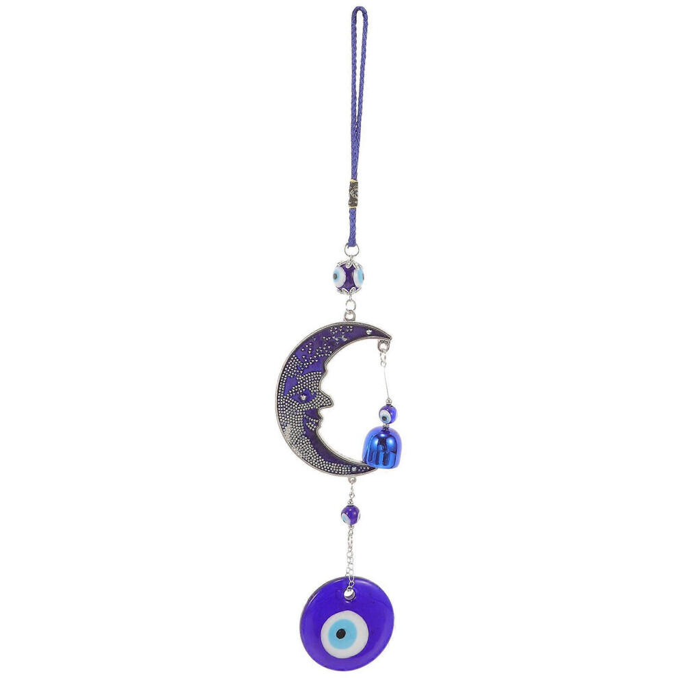 Kricely (As Show, One Size) Evil Eye Moon Suncatcher Evil Eye Hanging Pendant Suncatcher Window Hanging Ornament