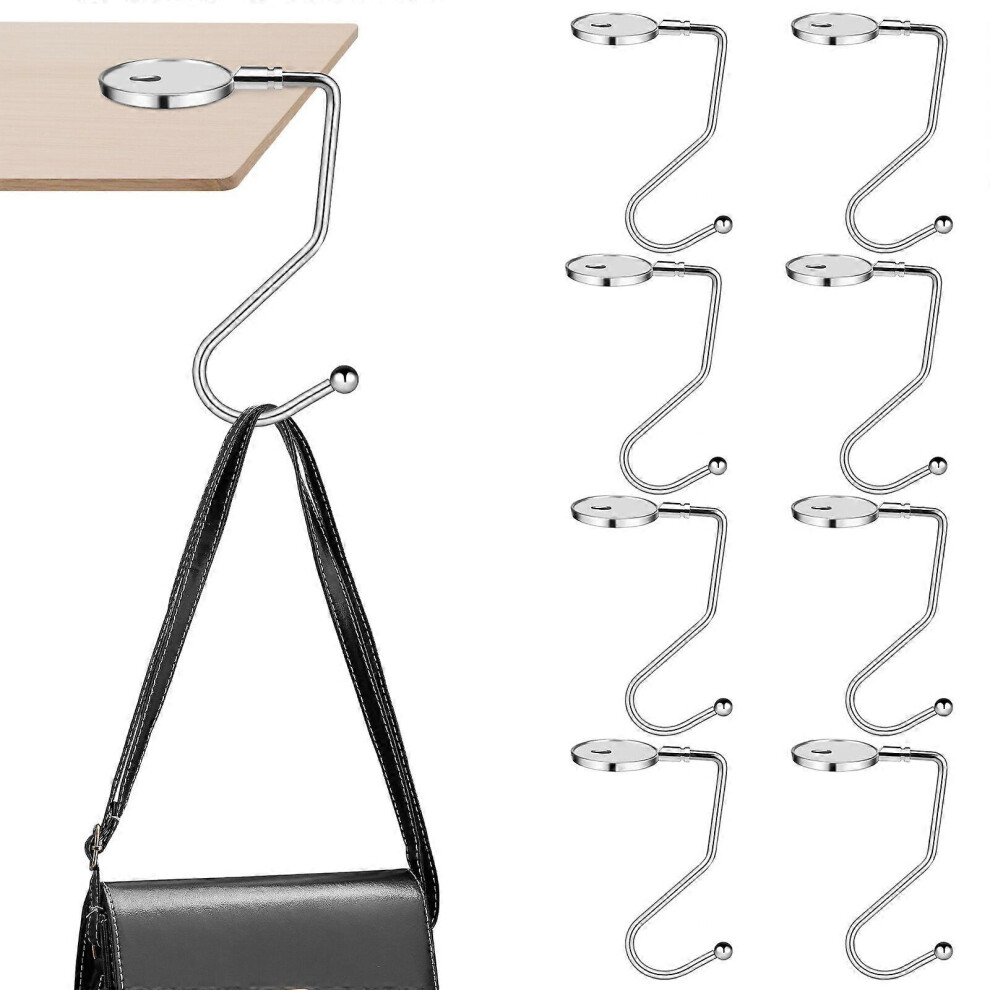 Kricely (As Show, One Size) 8 Pcs Purse Hook For Table Desk Bag Hook Purse Hook Bag Hook Purse Hanger Schoolbag Hooks Desk Hooks