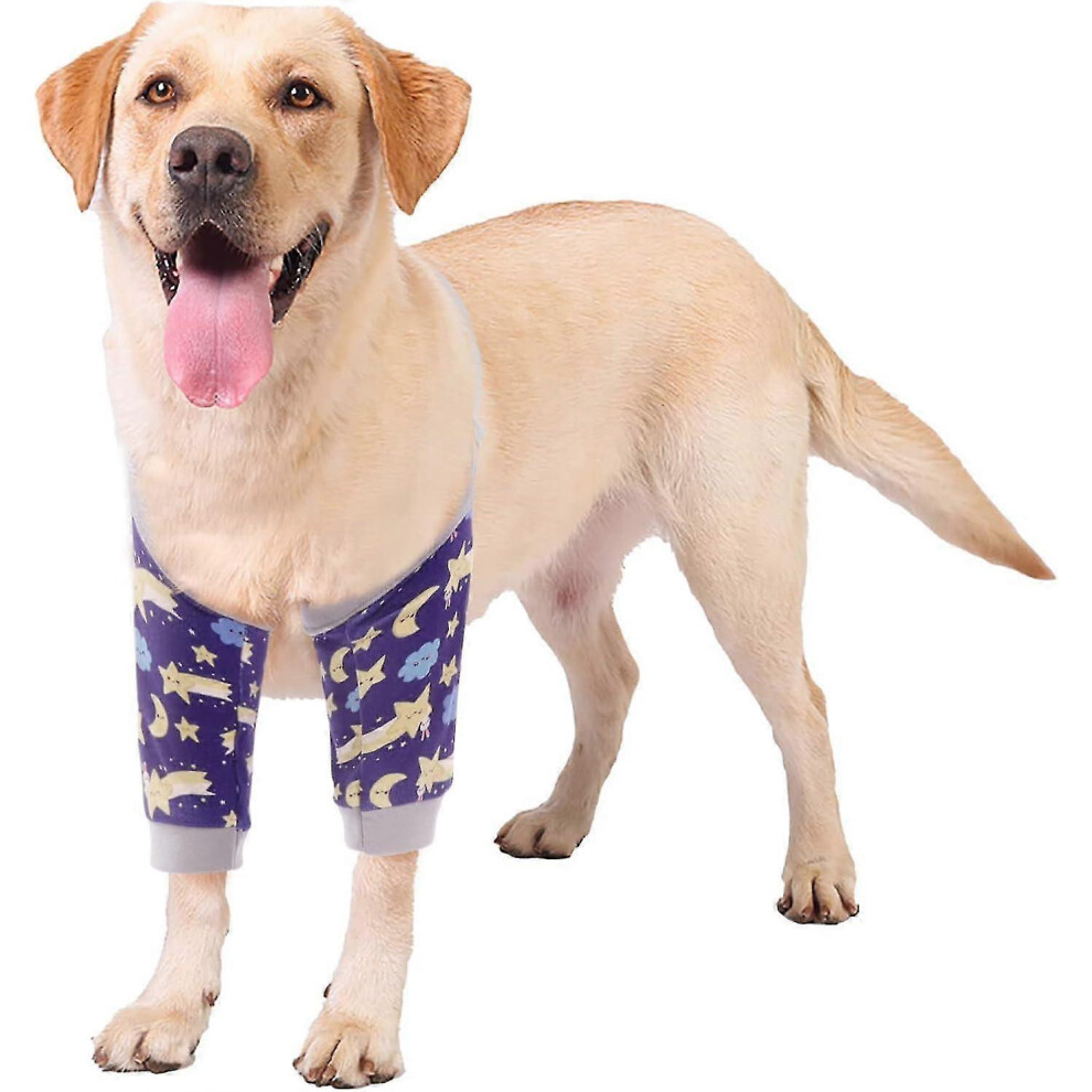 Blue (2Xl, ) Dog Surgery Recovery Sleeve For Front Legs, Dog Leg Protector, Dog Elbow Protector For Medium Large Dogs, Prevents Wound Licking