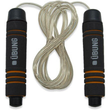 UBUNG Weighted Skipping Rope CAL184 - Tangle-Free Jump Rope with 130g Removable Weights, 3m Steel Cable, Non-Slip Foam Handles, Adjustable Length