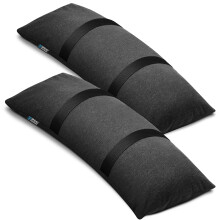 BaseMate Umbrella Base Weights | Outdoor Fillable Sand Bags for Weight | Weatherproof Patio Furniture Weights | 2 SandBags for 49 lb. | Arched Sand Ba