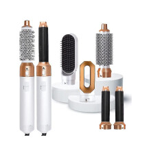 5 In 1  Styler wrap  Styler With Hot  Brush  Dryer  Straighteners Wrapper (white )