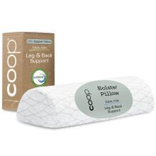 Coop Home Goods Four Position Adjustable Support Pillow  Half-Moon Form with Insert  Memory Foam Knee Pillow  Leg Pillow  Neck Pillow  Lumbar Pillow -