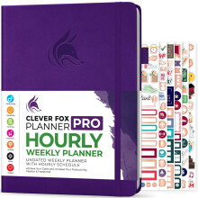 Clever Fox Planner PRO Zeitplan  undatierter wchentlicher und monatlicher Lebensplaner mit Zeitfenstern, Terminbuch und Tagesplaner zur Steigerung