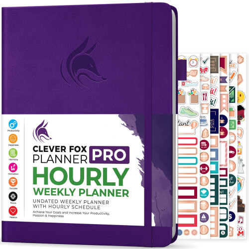 Clever Fox Planner PRO Schedule - Αδιάθετο Εβδομαδιαίο & Μηνιαίο Ημερολόγιο με Χρονοδιαγράμματα 1
