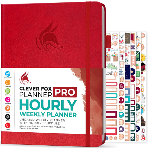 Clever Fox Planner PRO Schedule - Αδιά dated εβδομαδιαίο & μηνιαίο σχέδιο με χρονικά διαστήματα 1
