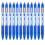 Zebra Z-Grip Smooth Retractable Ballpoint Pen - 1.0mm - Blue 12 Pack 1