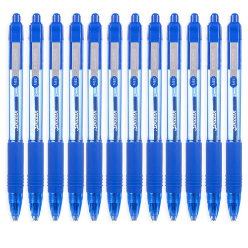 Zebra Z-Grip Smooth Retractable Ballpoint Pen - 1.0mm - Blue 12 Pack